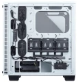 Corsair Crystal Series 460X RGB Compact ATX Mid-Tower, WHITE
