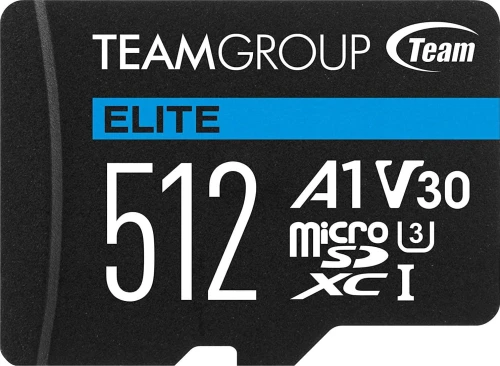 Karta TeamGroup Elite MicroSDXC 512 GB Class 10 UHS-I/U3 A1 V30