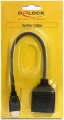 Delock HDMI HDMI x2, Czarny
