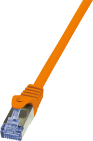 LogiLink Patchcord, CAT6A, S/FTP, PIMF, 0.5m, pomarańczowy