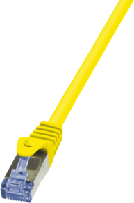 LogiLink Patchcord, CAT6A, S/FTP, PIMF, 0,5m, żółty