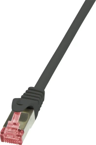 LogiLink CAT 6 Patchcord S/FTP PIMF Czarny 1M