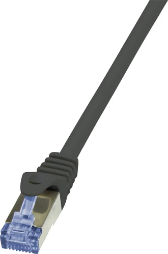 LogiLink CAT 6a Patchcord S/FTP Czarny 10m