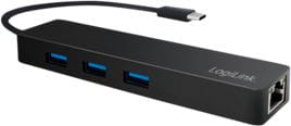 LogiLink 1x RJ-45 + 3x USB-A 3.0