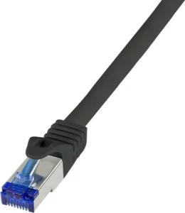 LogiLink C6A143S kabel sieciowy Czarny 50 m Cat6a S/FTP