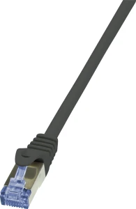 LogiLink 6A/7 600MHz S/FTP PIMF Patch Cable czarny 7,50m