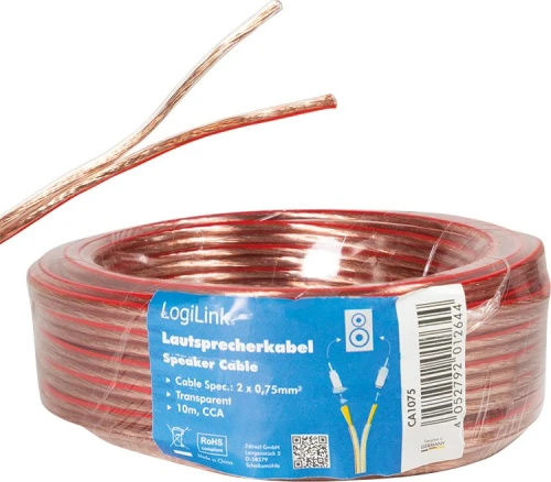 LogiLink głośnikowy 2x0.75 mm2, 10m