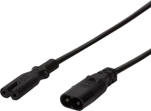 LogiLink Przedłużacz kabla zasilającego IEC C8 > C7 czarny 2m