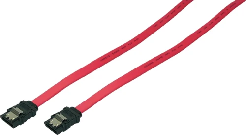 LogiLink SATA - SATA, 0.3m, Czerwony