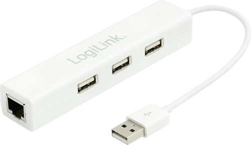 LogiLink 1x RJ-45 + 3x USB-A 2.0