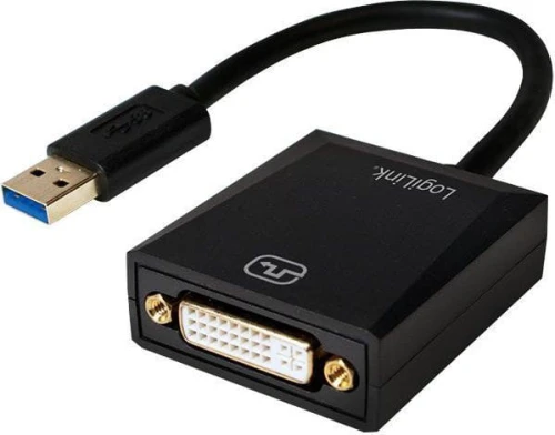 LogiLink USB - DVI Czarny