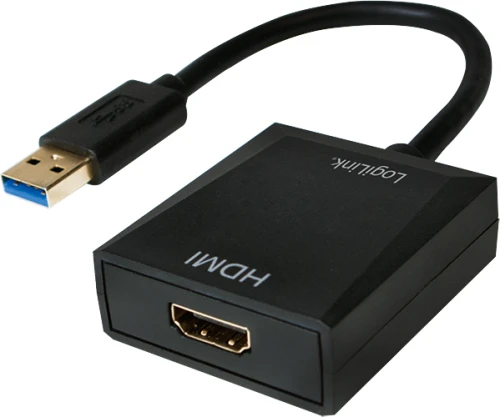 LogiLink USB - HDMI Czarny