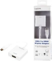 LogiLink USB-C - HDMI Biały