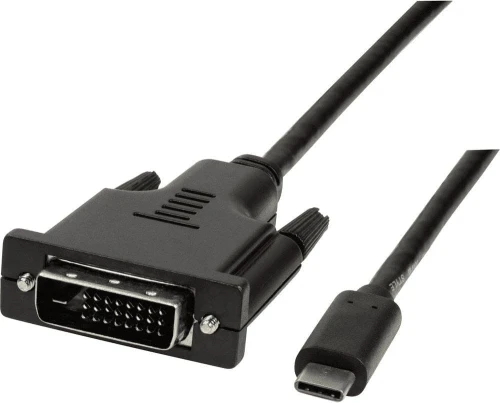 LogiLink USB-C - DVI-D 1.8 m Czarny