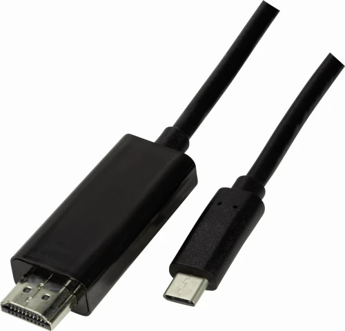 LogiLink USB-C - HDMI 1.8 m Czarny