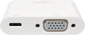 LogiLink USB-C - VGA + USB-C Biały