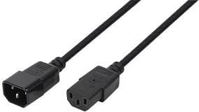 LogiLink Przedłużacz kabla zasilającego LogiLink CP091 IEC 60320 VDE czarny 1,8m - CP091