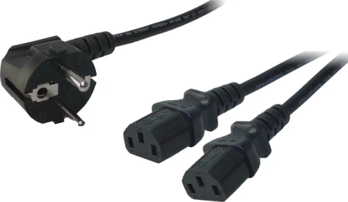 LogiLink Kabel zasilający 2 x Schuko-C13 1,50m