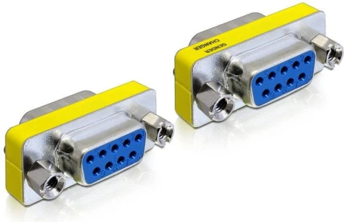 Delock DB-9 - DB-9, Żółty