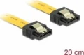 Delock SATA - SATA, 0.2m, Żółty