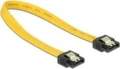 Delock SATA - SATA, 0.2m, Żółty