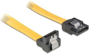 Delock SATA - SATA, 0.3m, Żółty