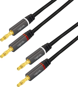 LogiLink Banan x2 - Banan x2 3m czarny