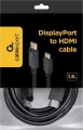 Gembird CC-DP-HDMI-6 DisplayPort - HDMI 1.8m czarny