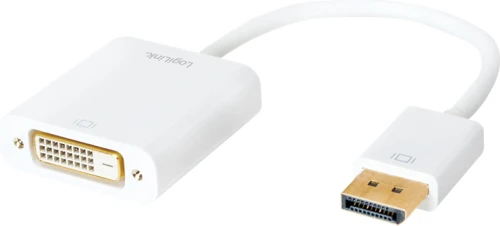 LogiLink DisplayPort - DVI-D biały