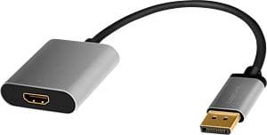 LogiLink DisplayPort - HDMI szary