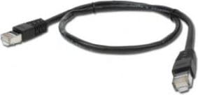 Gembird PP22-0.5M/BK RJ45, osłonka zalewana, kat. 5e, FTP, 0.5m, czarny