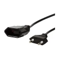 LogiLink Przedłużacz kabla zasilającego LogiLink CP123 Euro CEE 7/16 czarny 2m - CP123
