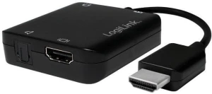 LogiLink HDMI - Toslink czarny