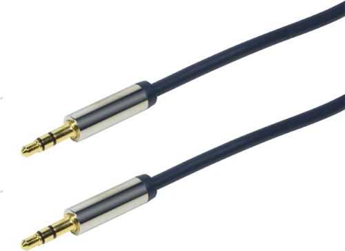 LogiLink Jack 3.5mm - Jack 3.5mm 0.5m niebieski