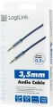LogiLink Jack 3.5mm - Jack 3.5mm 0.5m niebieski