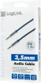 LogiLink Jack 3.5mm - Jack 3.5mm 1m niebieski