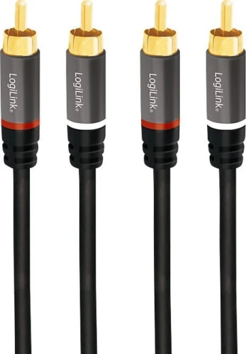 LogiLink RCA (Cinch) x2 - RCA (Cinch) x2 10m czarny