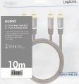LogiLink RCA (Cinch) x2 - RCA (Cinch) x2 10m czarny