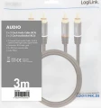 LogiLink RCA (Cinch) x2 - RCA (Cinch) x2 3m czarny