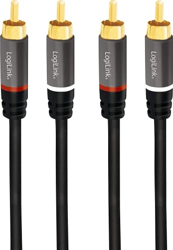 LogiLink RCA (Cinch) x2 - RCA (Cinch) x2 5m czarny