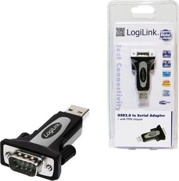 LogiLink USB - RS-232 Czarny
