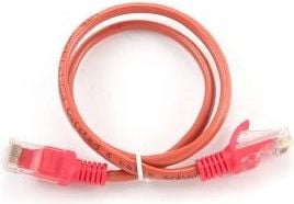 Gembird PP12-0.25M/R RJ45, osłonka zalewana, kat. 5e, UTP, 0,25m, czerwony