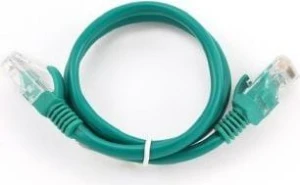 Gembird patchcord RJ45, osłonka zalewana, kat. 5e, UTP, 0,25m, zielony PP12-0.25M/G