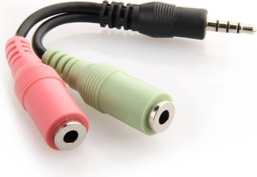 Delock Jack 3.5mm - Jack 3.5mm x2 0.1m czarny