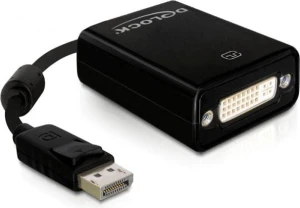 Delock DisplayPort - DVI-I czarny