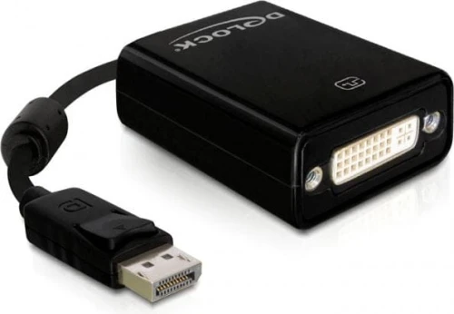 Delock DisplayPort - DVI-I czarny