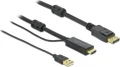 Delock DisplayPort - HDMI 1m czarny