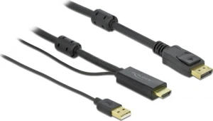 Delock DisplayPort - HDMI 2m czarny
