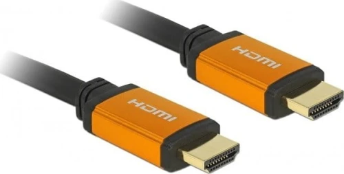 Delock HDMI - HDMI 1m pomarańczowy