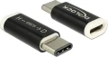 Delock USB-C - microUSB Czarny